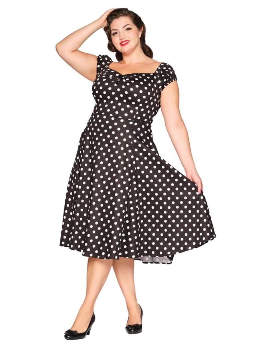 Collectif Dolores Doll - Black Polkadot | Dresses