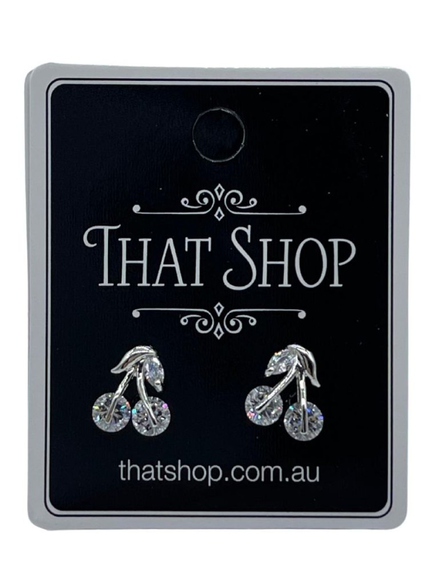 That Shop Diamante Cherries Earrings | Jewellery