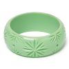 Splendette Wide Tea Heavy Carve Bangle | Bangles