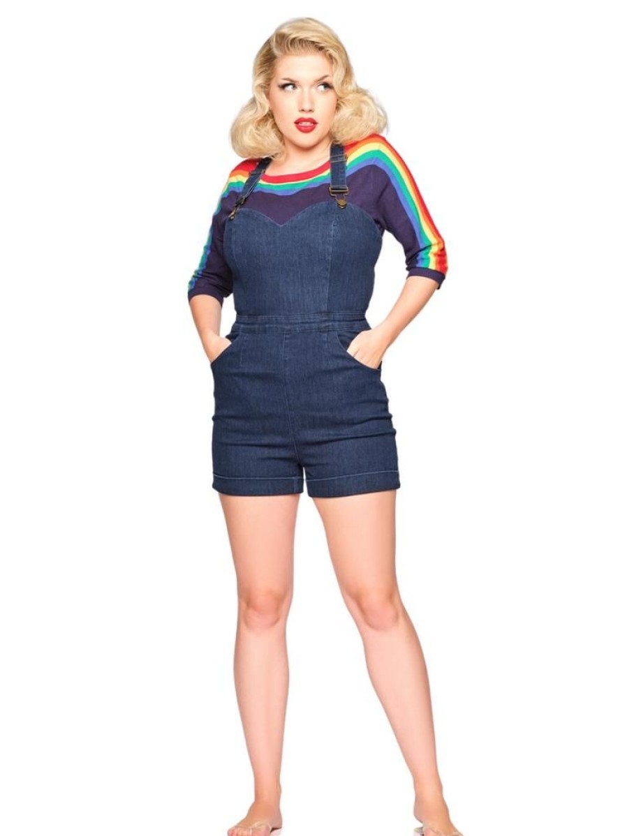 Collectif Willow Playsuit - Denim | Pants