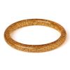 Splendette Narrow Pale Gold Glitter Bangle - Duchess | Jewellery