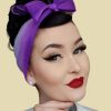 That Shop Nylon Scarf - Violet & White Two Tone | Hair Accessories