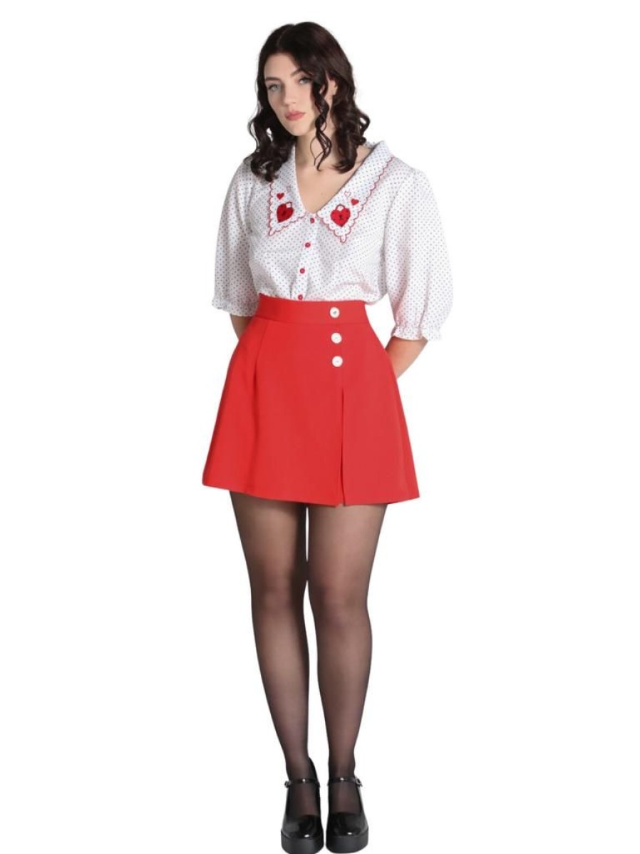 Hell Bunny Cooper Skorts - Red | Pants