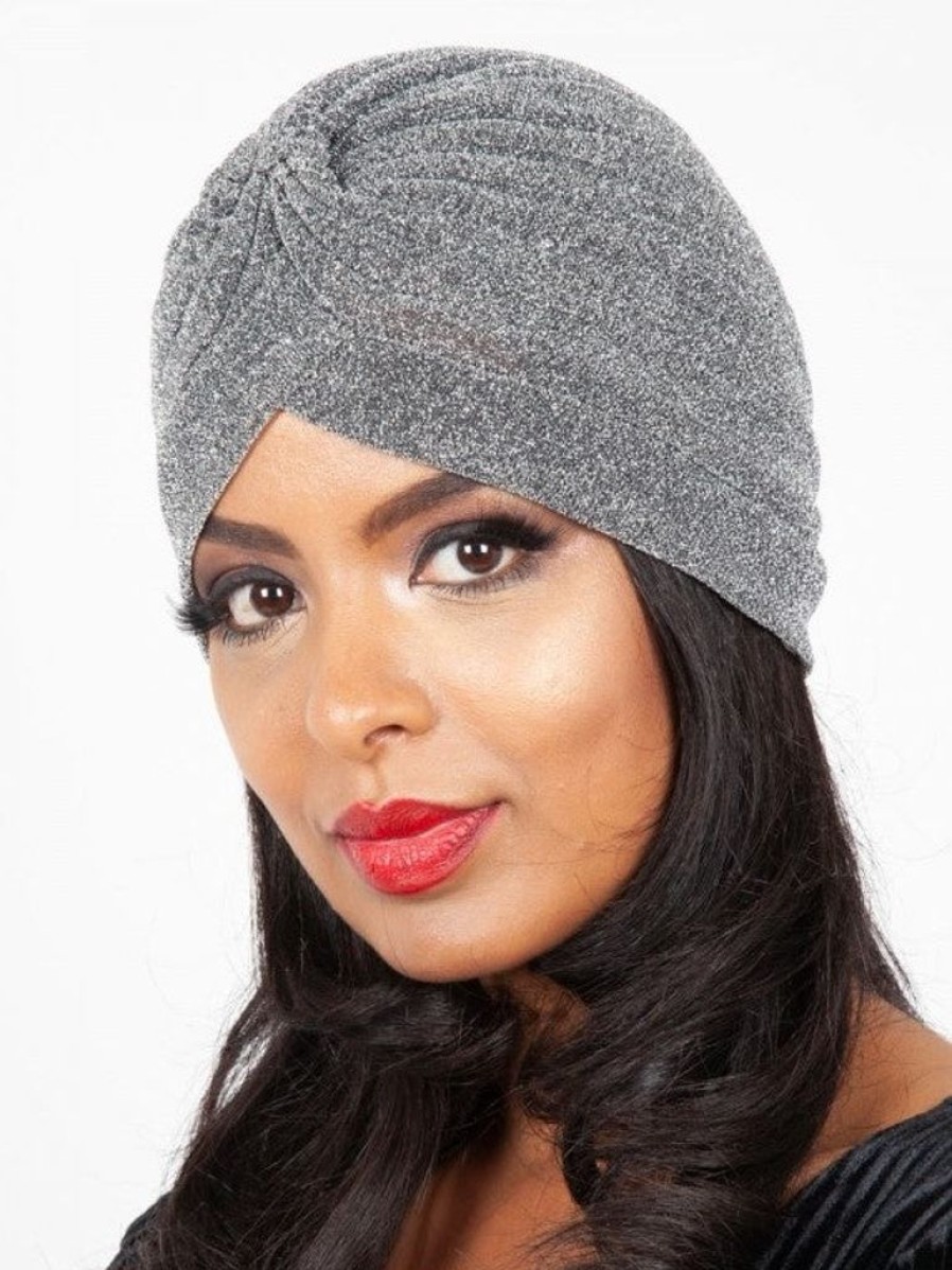 Voodoo Vixen Leila Silver Sparkle Turban | Hair Accessories