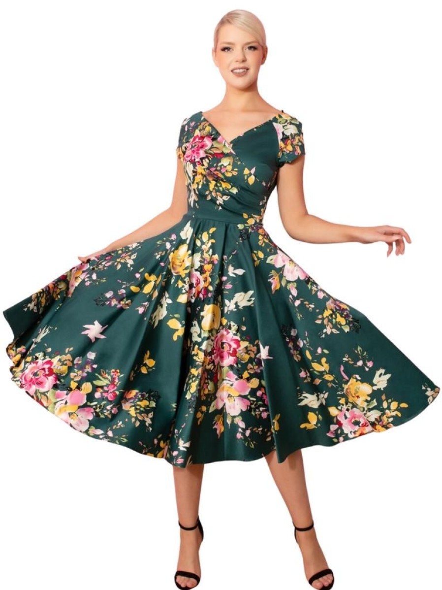 The Pretty Dress Company Hourglass Swing - Forest Seville | Dresses