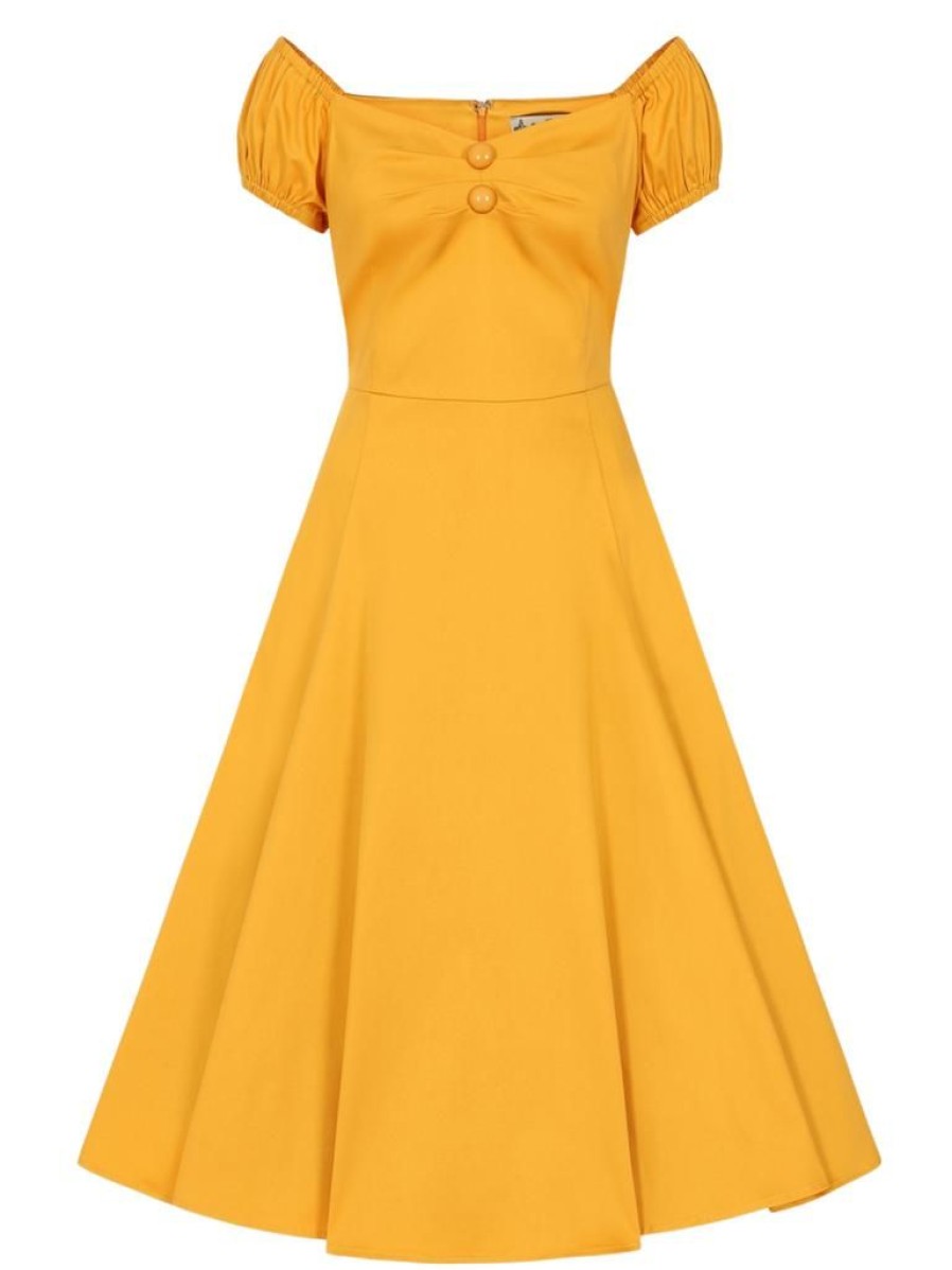 Collectif Dolores Doll - Mustard | Dresses