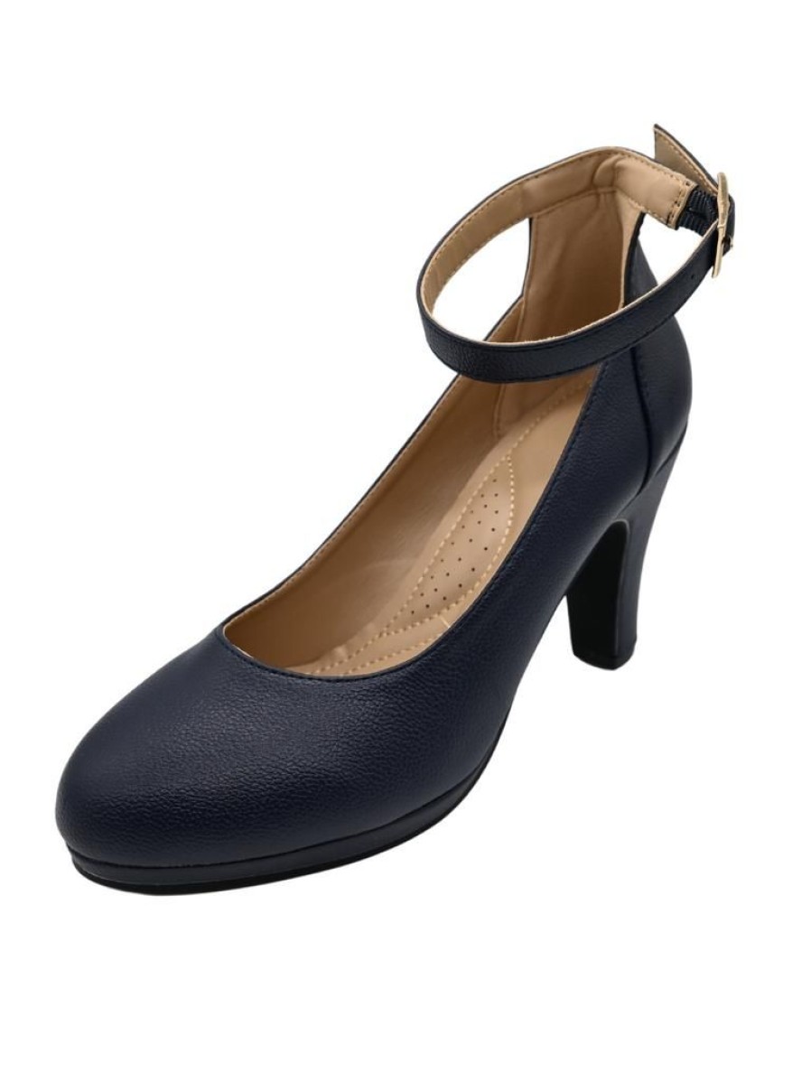 That Shop Neo Platform Heels - Navy | Shoes