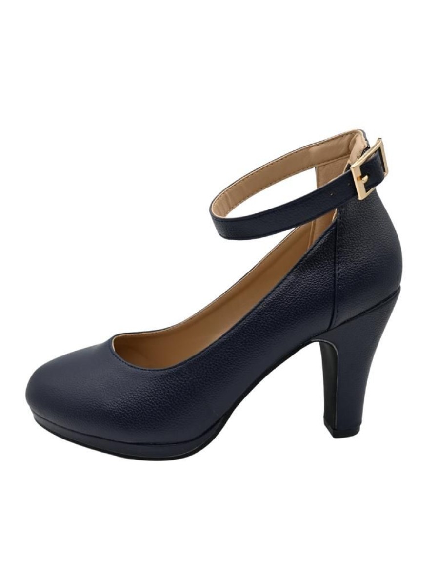 That Shop Neo Platform Heels - Navy | Shoes