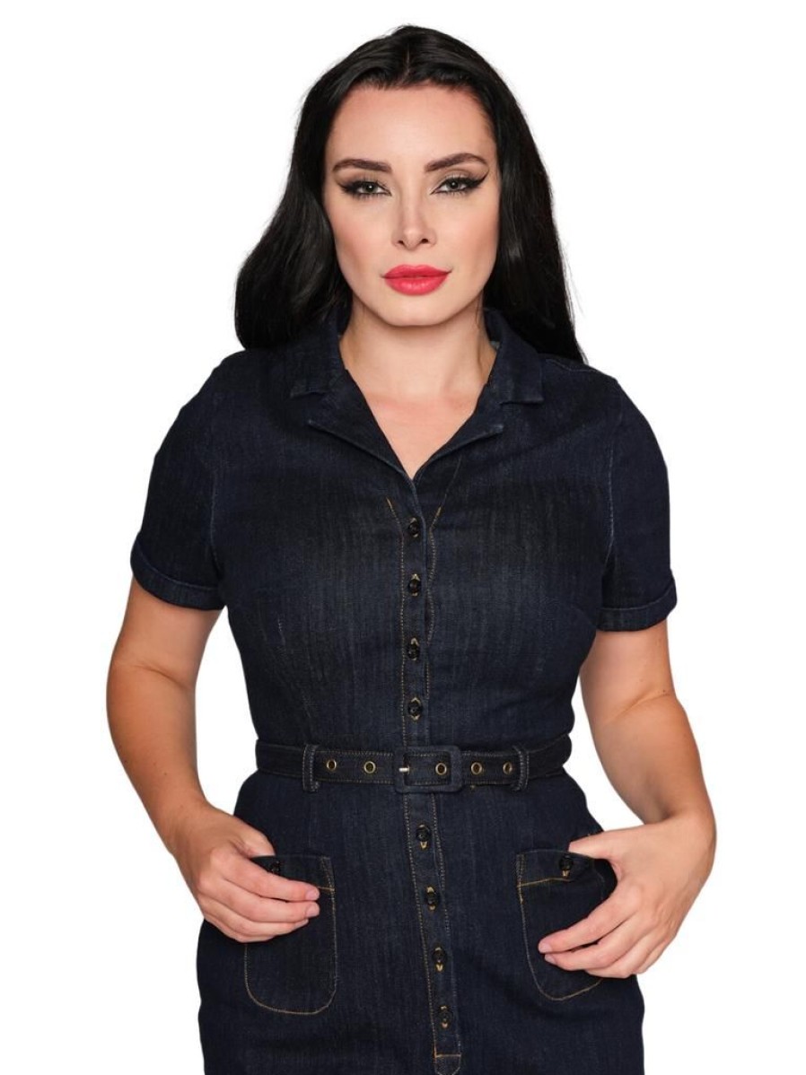 Collectif Caterina Denim Pencil | Dresses