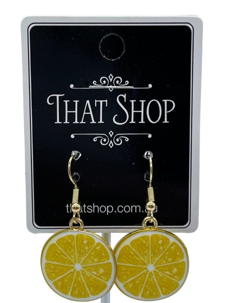 That Shop Lemon Slice Earrings | Earrings