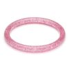 Splendette Narrow Pale Pink Glitter Bangle | Bangles