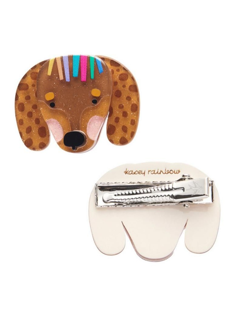 Erstwilder Darcy The Dachshund Hair Clips | Jewellery