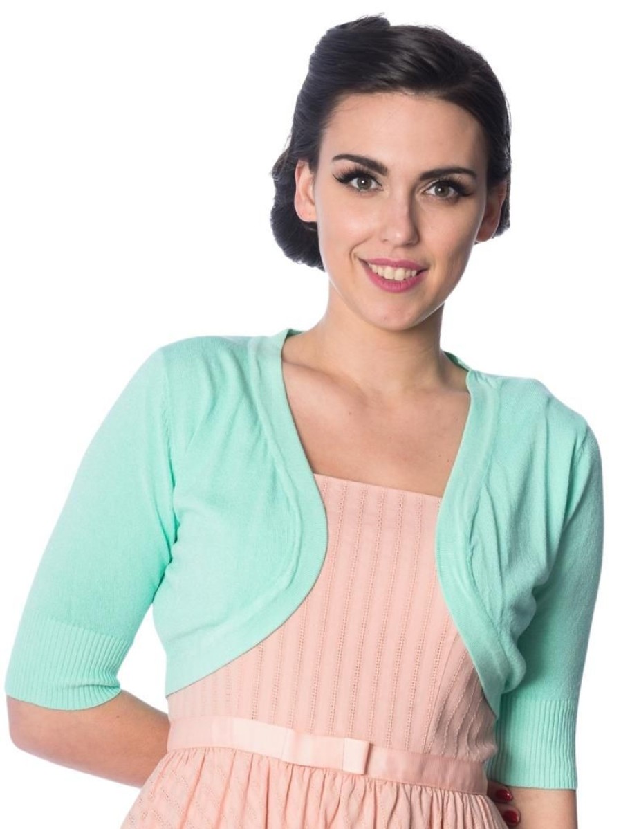 Banned Retro Hudson Bolero - Mint | Cardigans