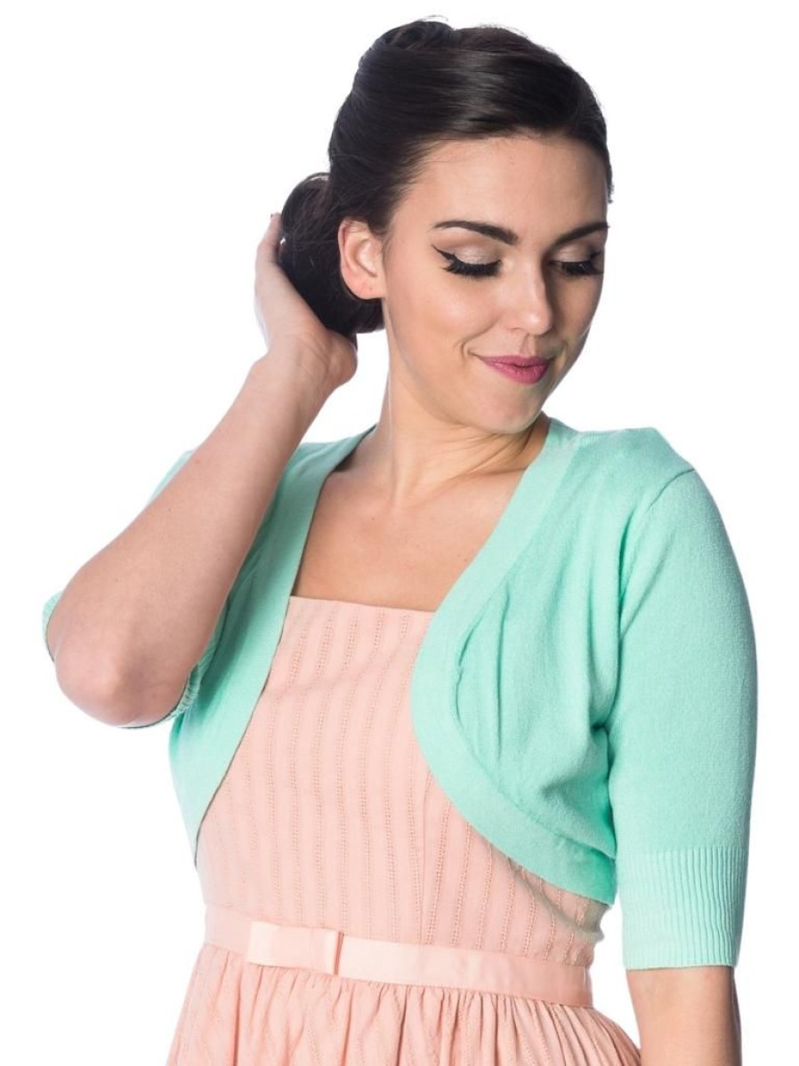 Banned Retro Hudson Bolero - Mint | Cardigans