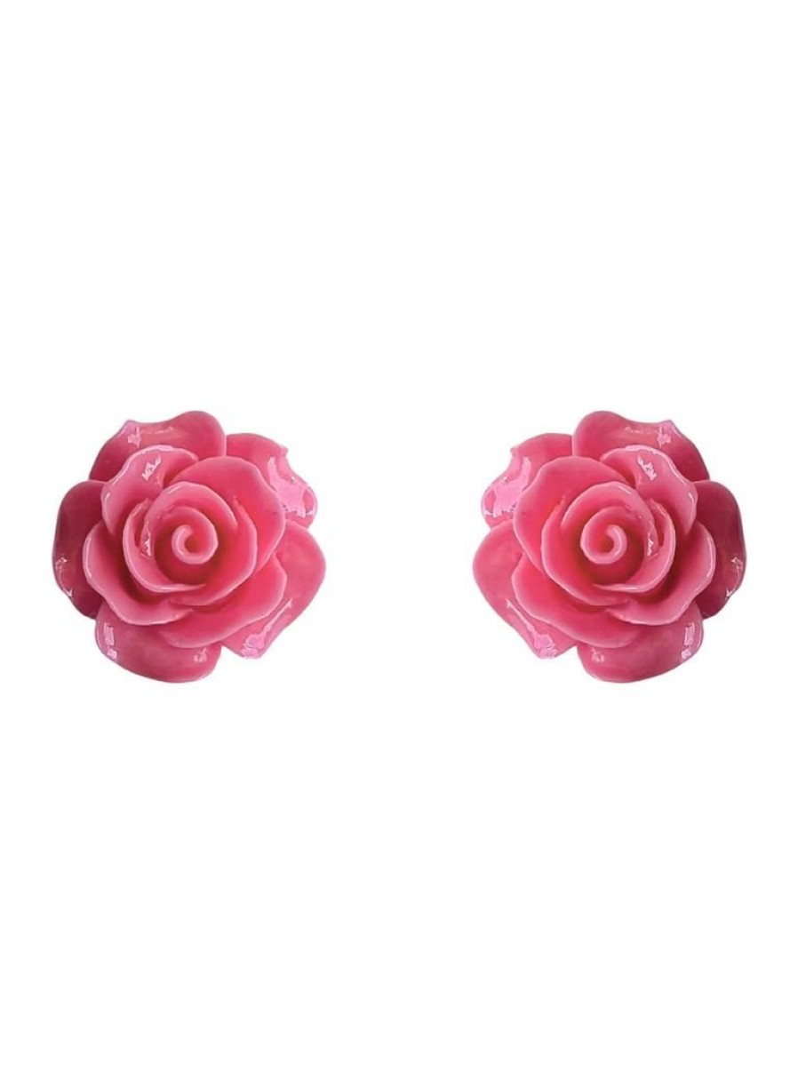 Emmi Helen Co. Rose Studs - Pink | Jewellery