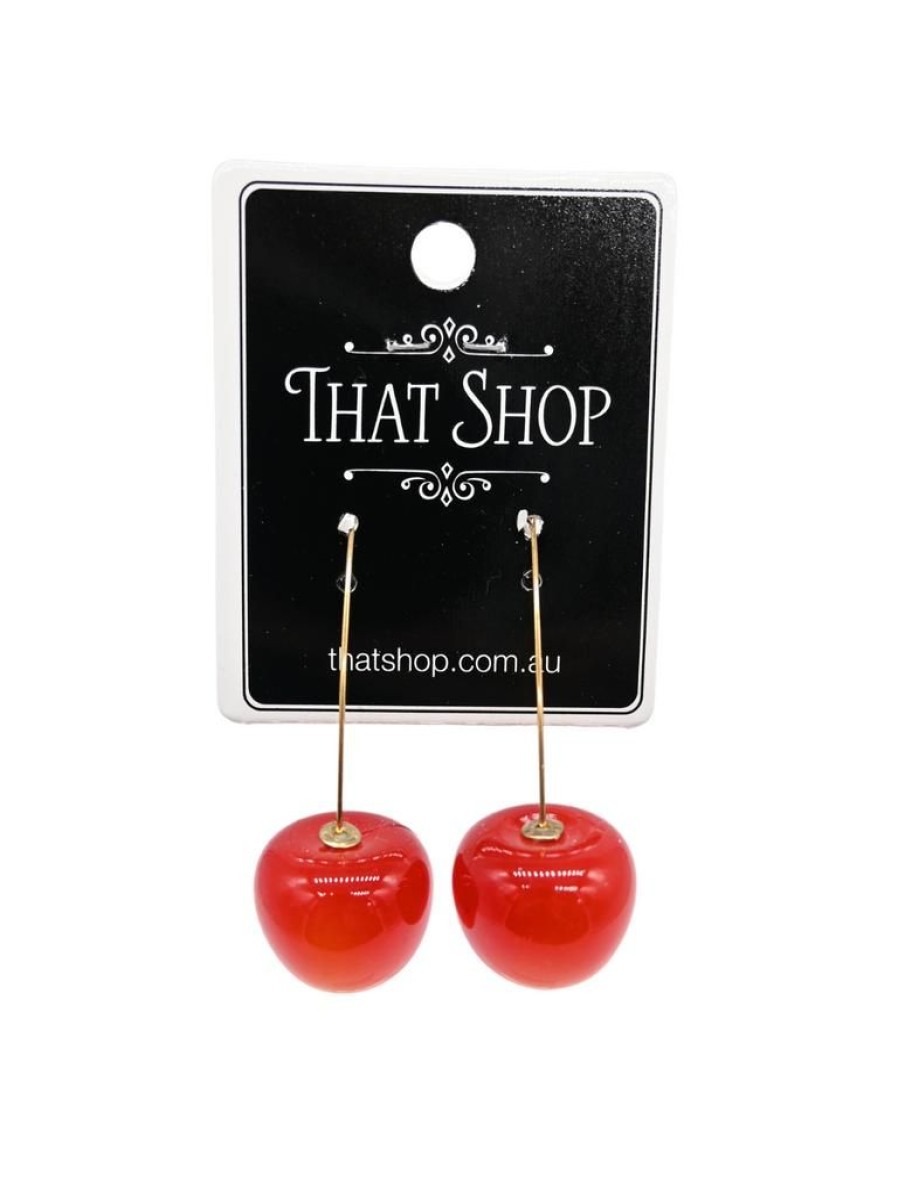 That Shop Cherrybomb Earrings - Gold | Jewellery