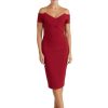 The Pretty Dress Company Temptress Pencil - Bordeaux | Dresses