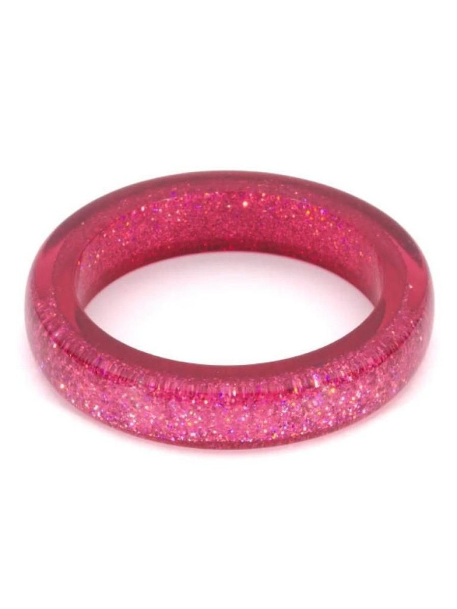 Splendette Peony Glitter Bangle - Duchess | Jewellery