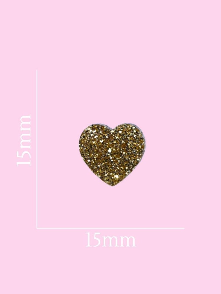 Emmi Helen Co. Sweetheart Studs - Gold Glitter | Jewellery