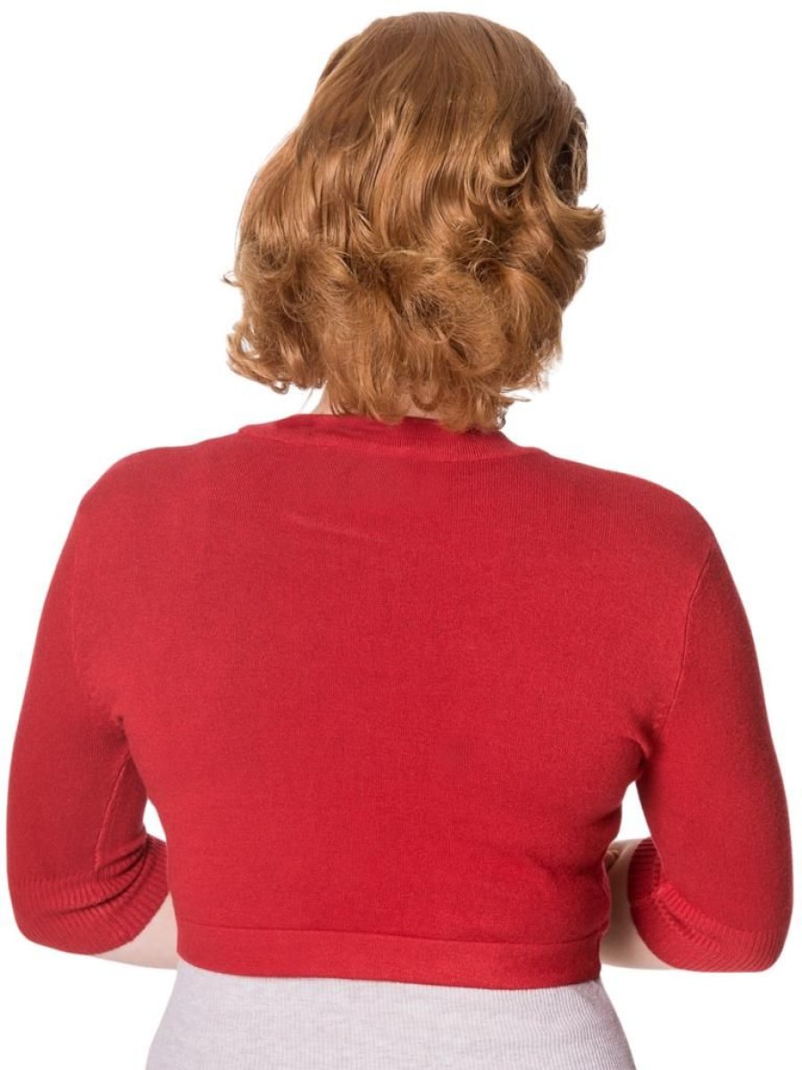 Banned Retro Hudson Bolero - Red | Tops & Blouses