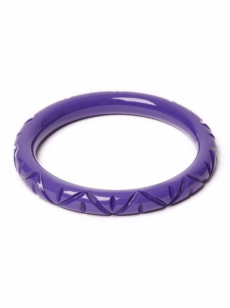 Splendette Narrow Paradise Heavy Carve Bangle | Bangles