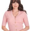 Banned Retro Love Heart Cardigan - Blush | Cardigans