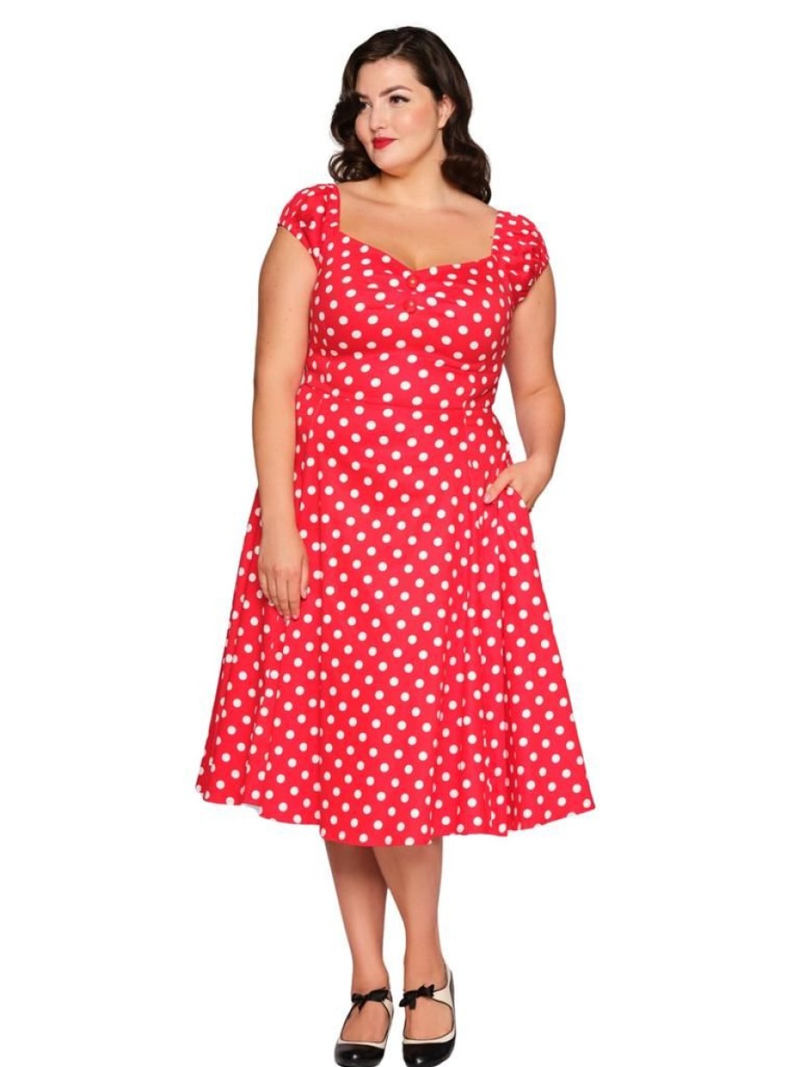 Collectif Dolores Doll - Red Polkadot | Dresses