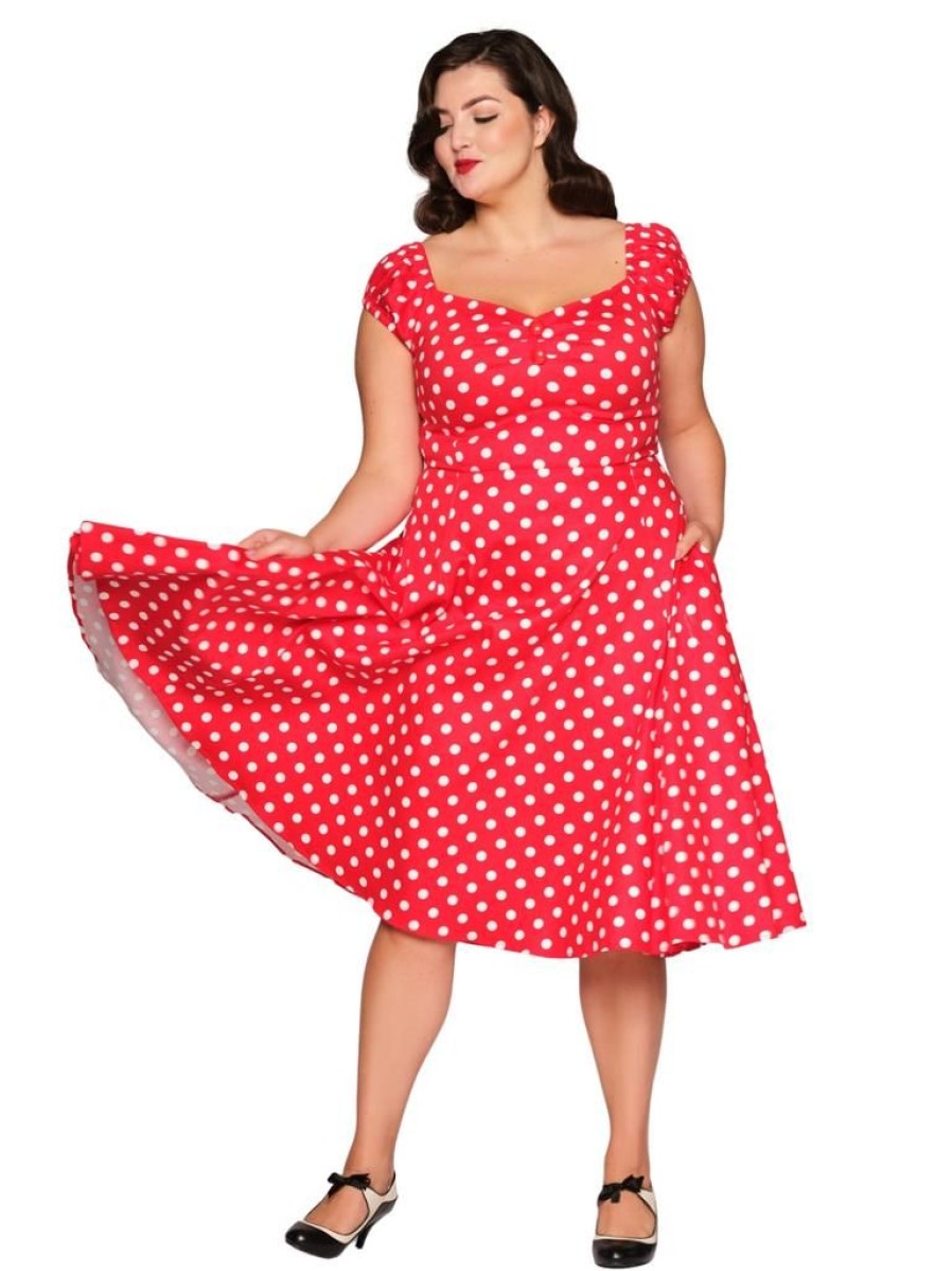 Collectif Dolores Doll - Red Polkadot | Dresses