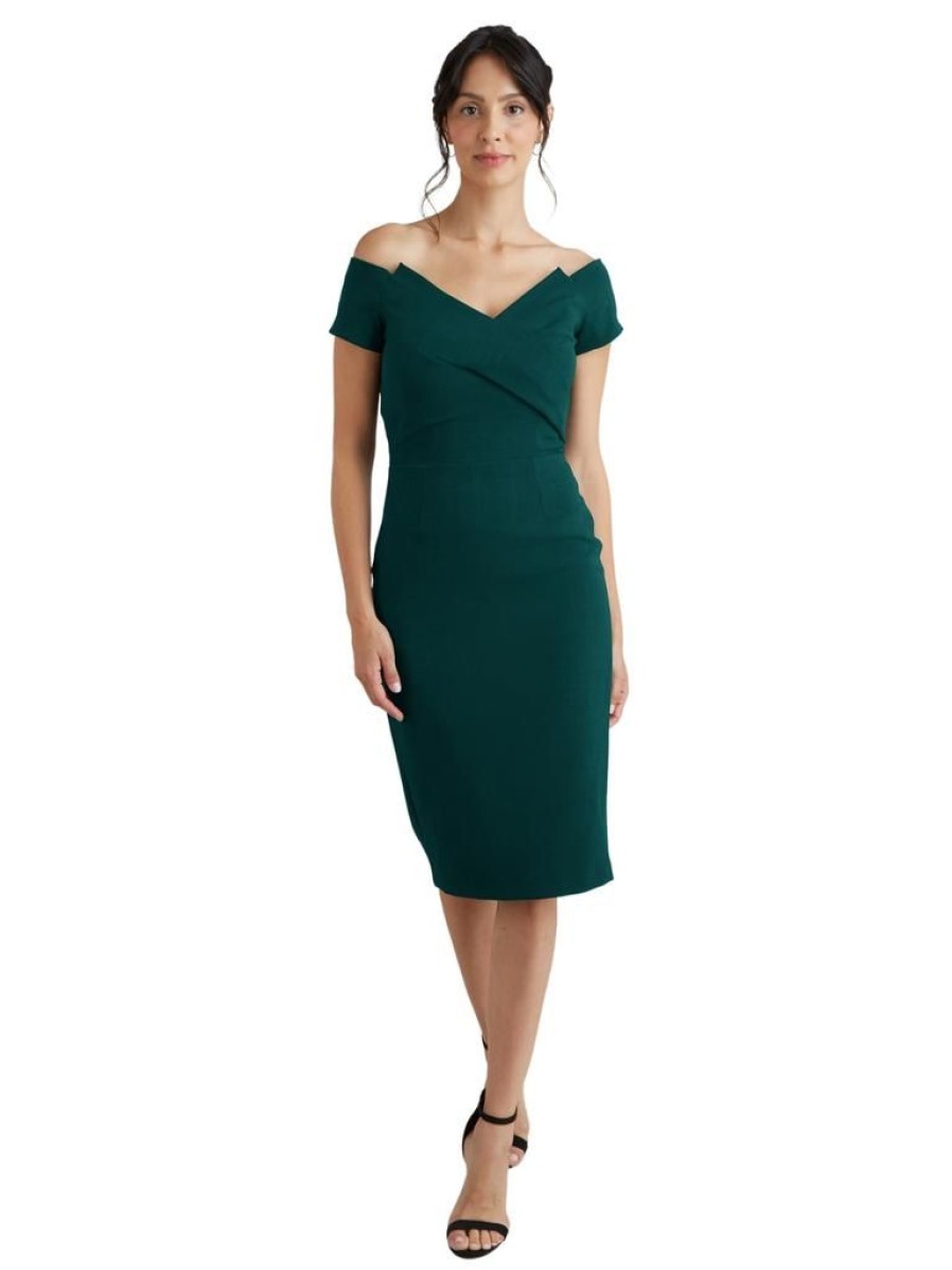 The Pretty Dress Company Temptress Pencil - Forest Green | Dresses