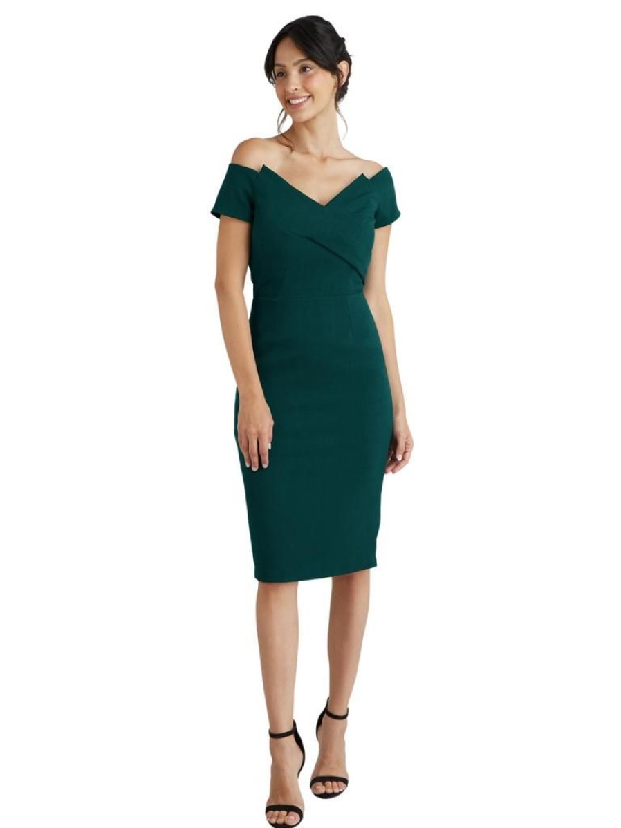 The Pretty Dress Company Temptress Pencil - Forest Green | Dresses