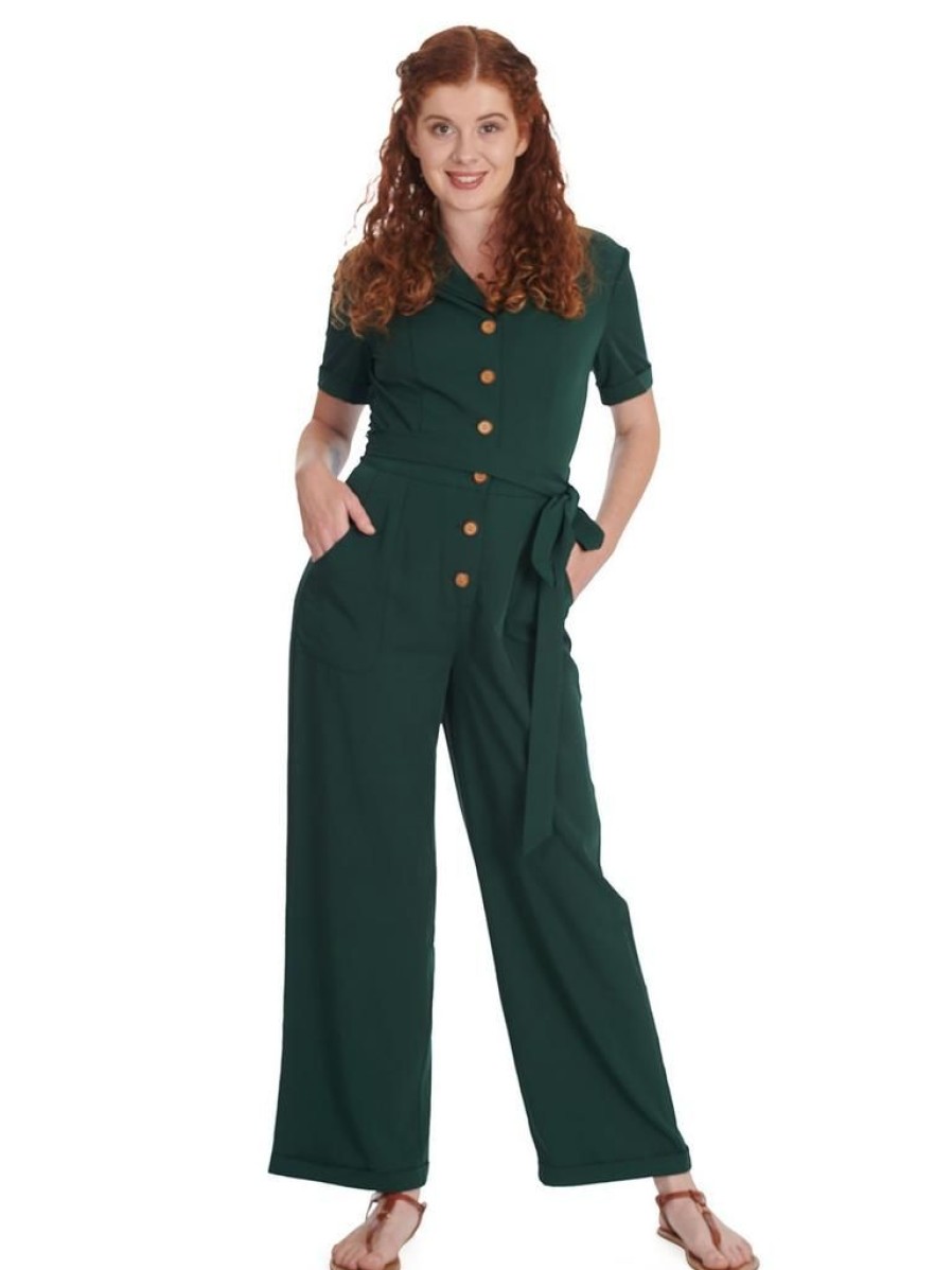 Banned Retro The Green Jumpsuit | Playsuits