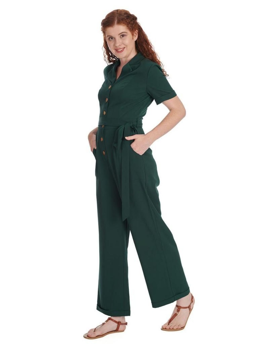 Banned Retro The Green Jumpsuit | Playsuits