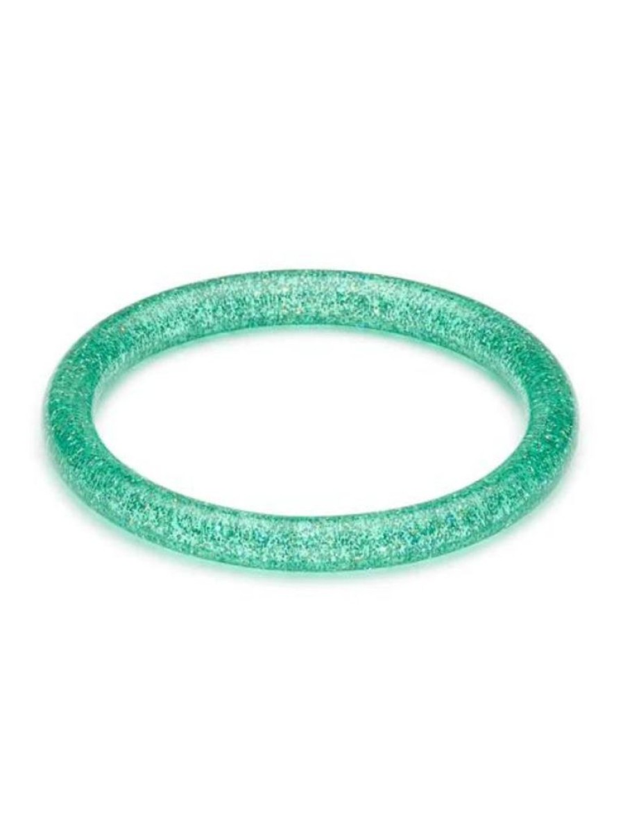 Splendette Narrow Green Lagoon Glitter Bangle - Duchess | Jewellery