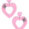 Emmi Helen Co. Valentine Hoop Earrings - Pastel Pink | Jewellery