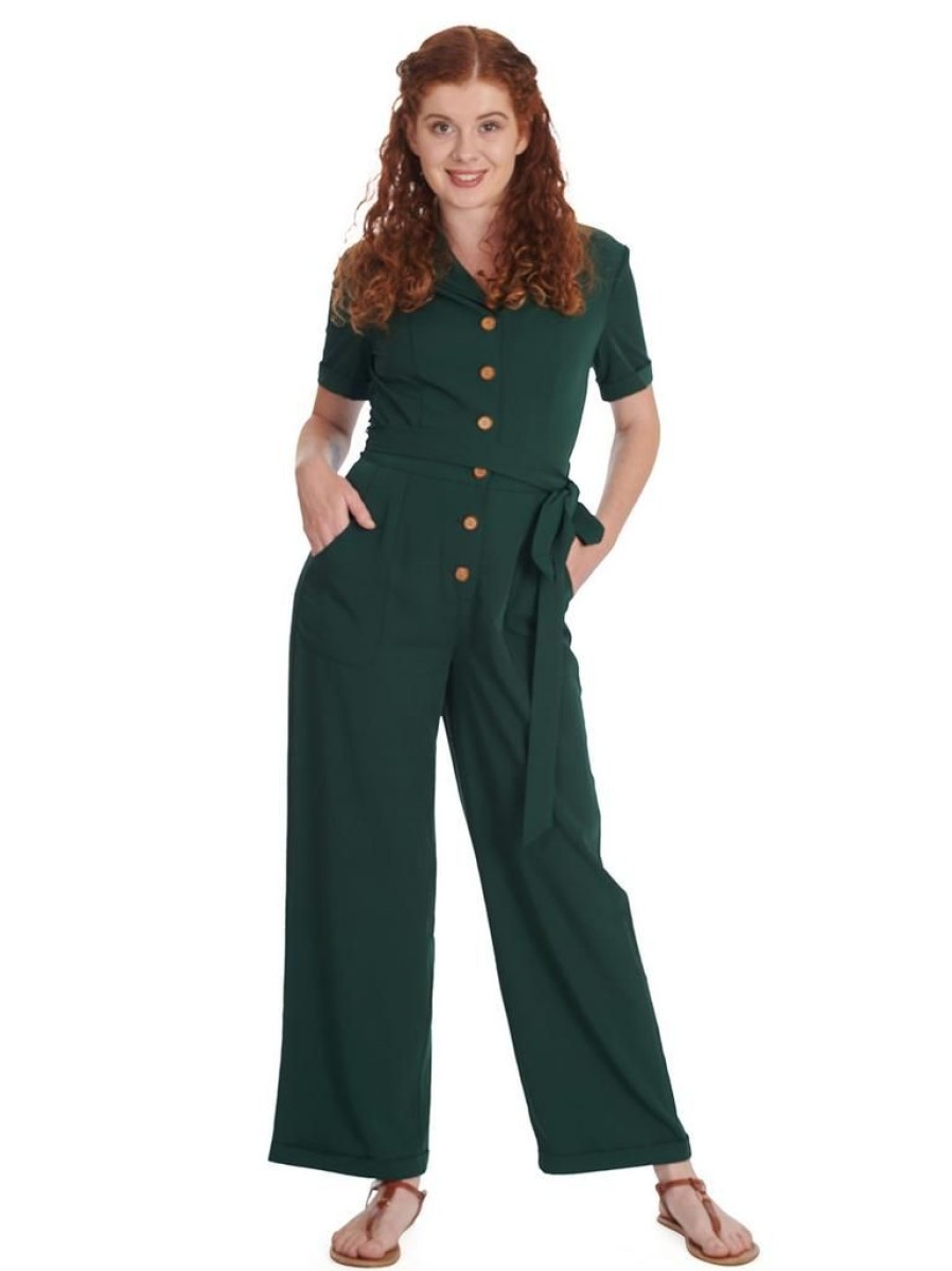 Banned Retro The Green Jumpsuit | Pants