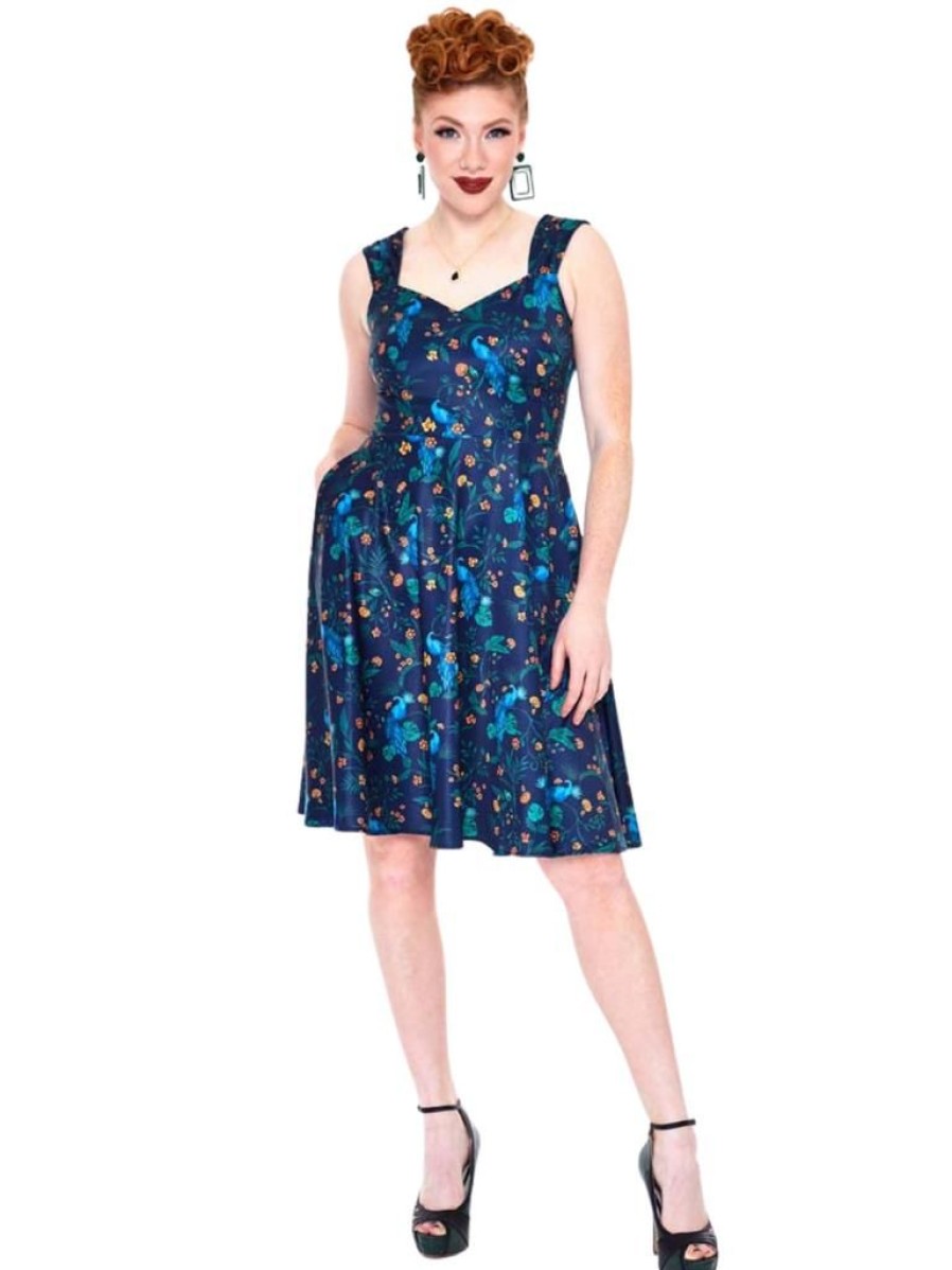 Voodoo Vixen Floral Peacock Swing | Dresses