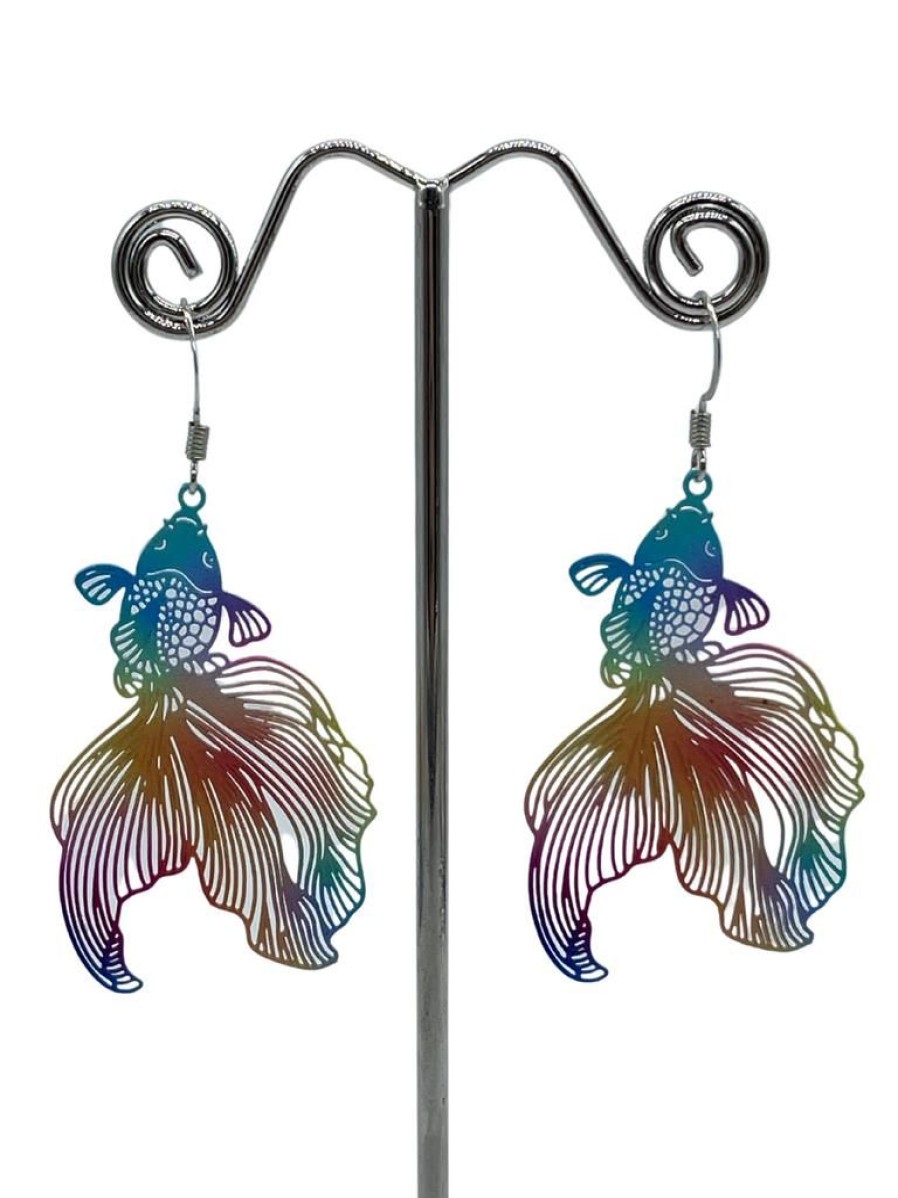 That Shop Pastel Goldfish Earrings | Earrings