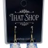 That Shop Lucky Cat Drop Earrings - Blue | Jewellery