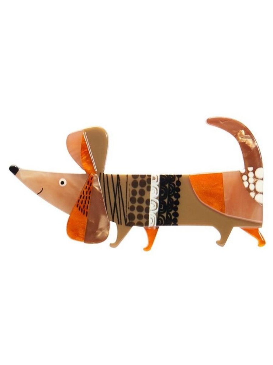 Erstwilder A Dachshund Named Bark Brooch | Brooches