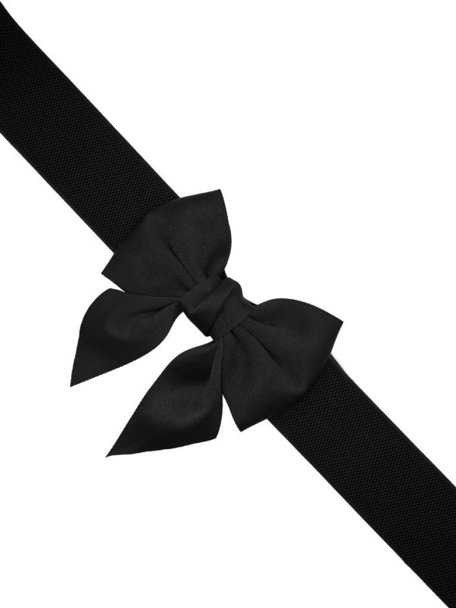 That Shop Betsy Stretch Bow Belt - Black | Belts