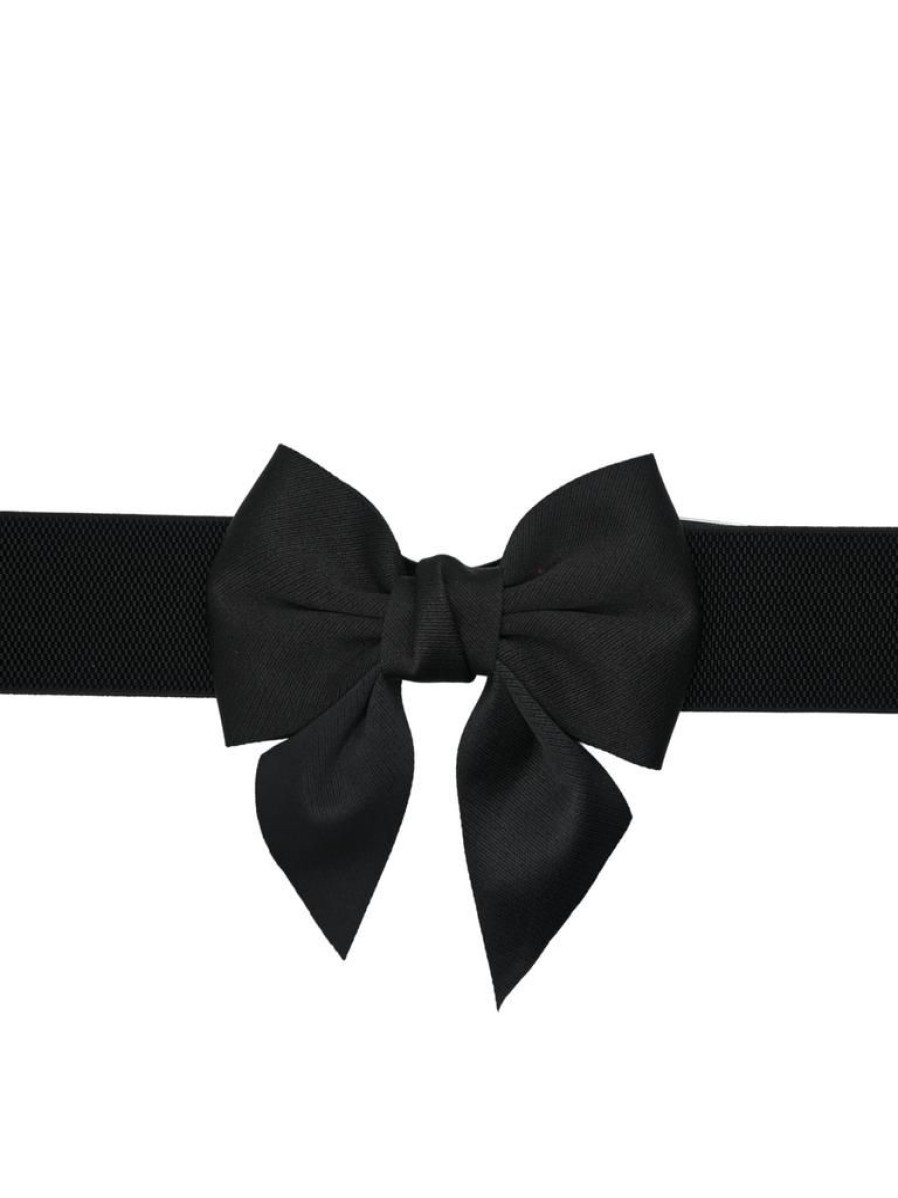 That Shop Betsy Stretch Bow Belt - Black | Belts