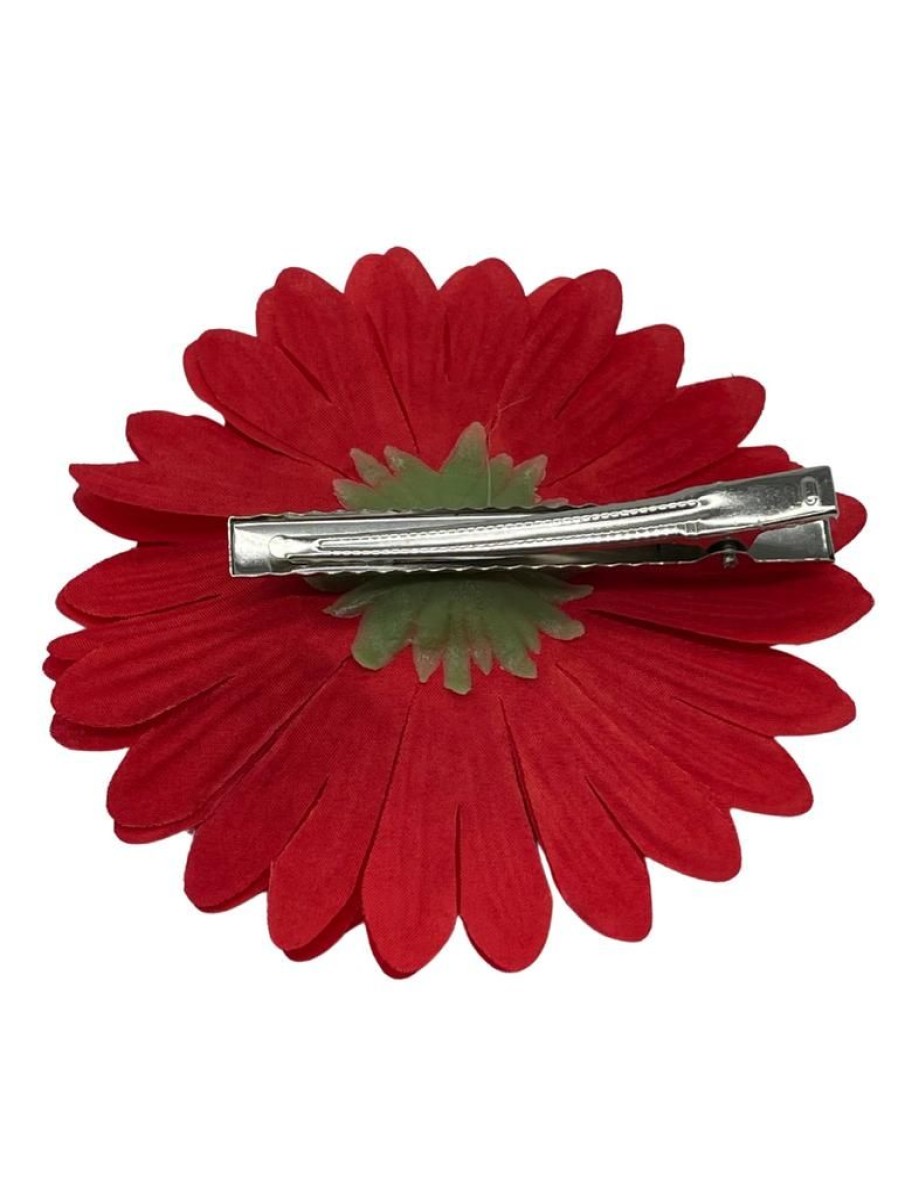 That Shop Gerbera Hair Flower - Red | Hair Accessories