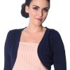 Banned Retro Hudson Bolero - Navy | Tops & Blouses