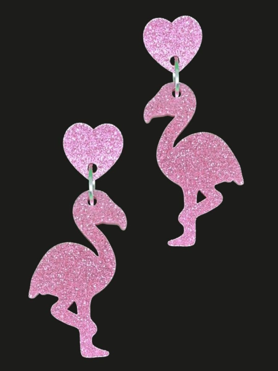 Emmi Helen Co. Flamingo Love Drop Earrings | Jewellery