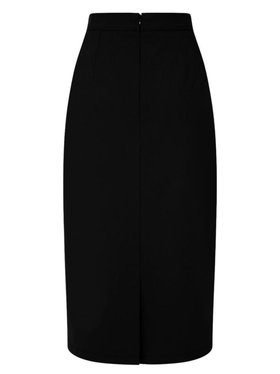 Collectif Posey Pencil Skirt - Black | Skirts