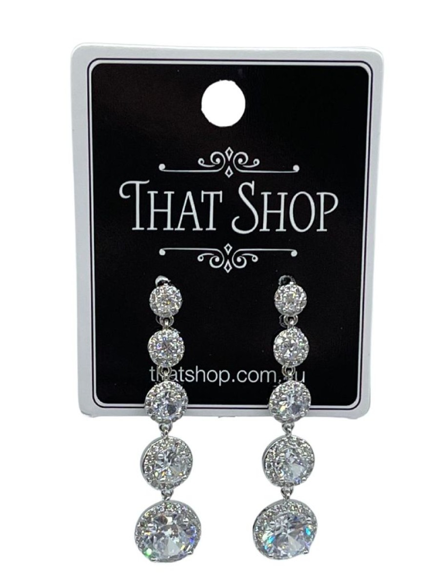 That Shop Sassy Diamante Drop Earrings | Earrings