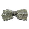 That Shop Art Deco Bow Hair Clip - Cream | Hair Accessories