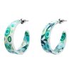 Erstwilder Green Gum Hoop Stud Earrings | Jewellery