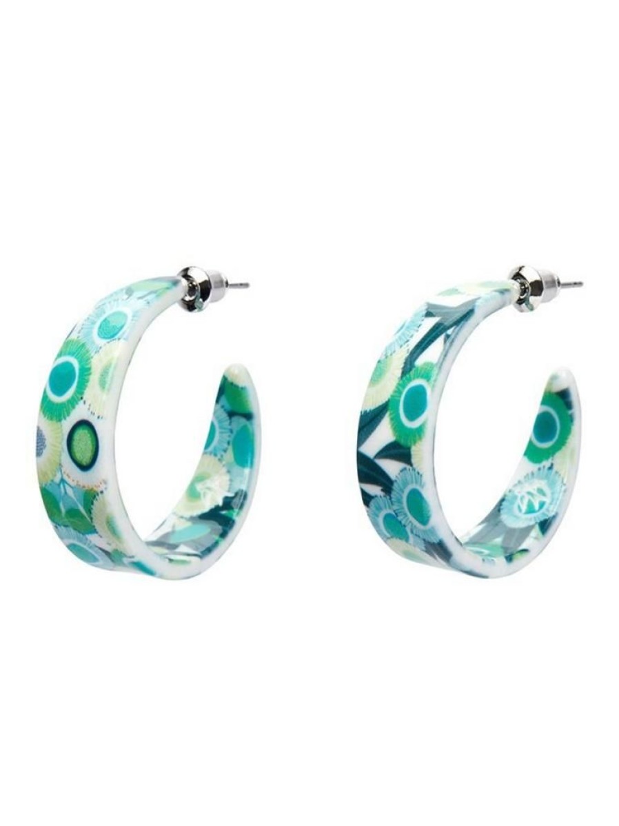 Erstwilder Green Gum Hoop Stud Earrings | Jewellery