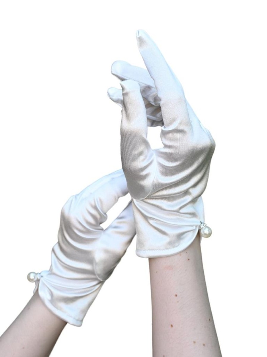 That Shop Aizha Satin Gloves | Gloves